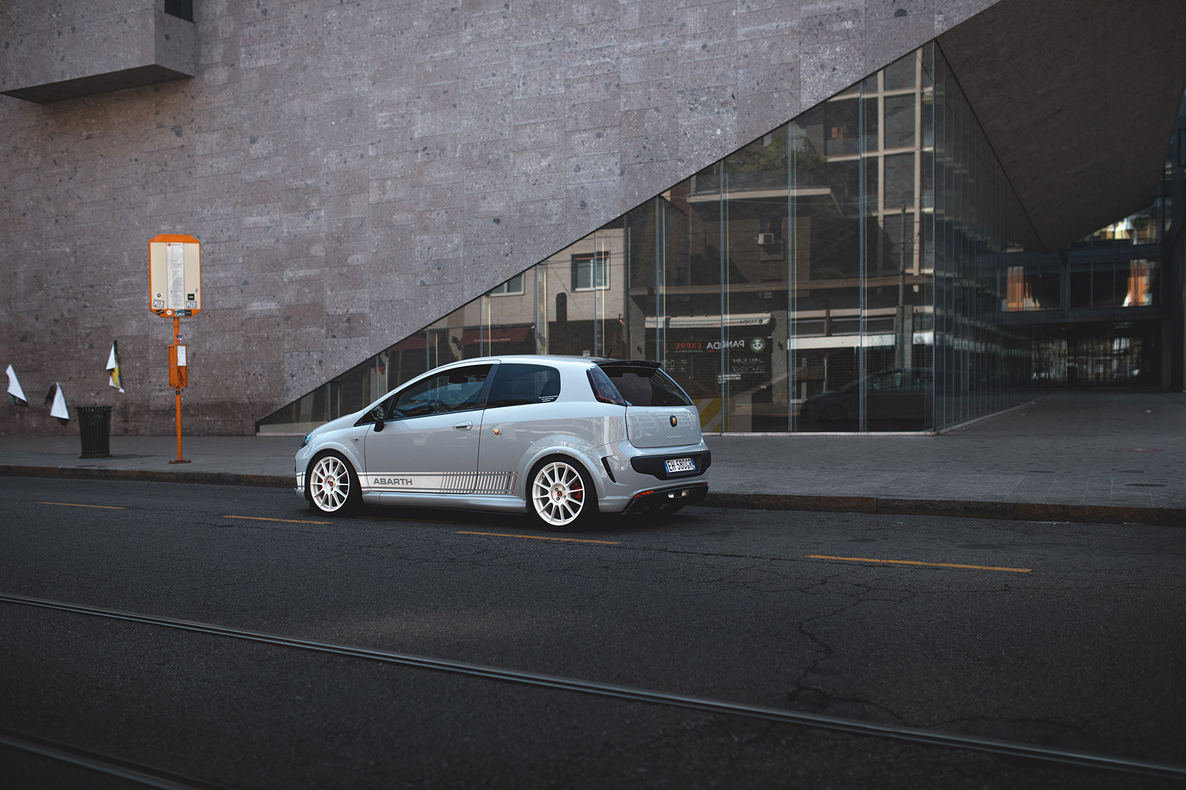 A Punto Evo Abarth Esseesse at Bocconi University in Milano