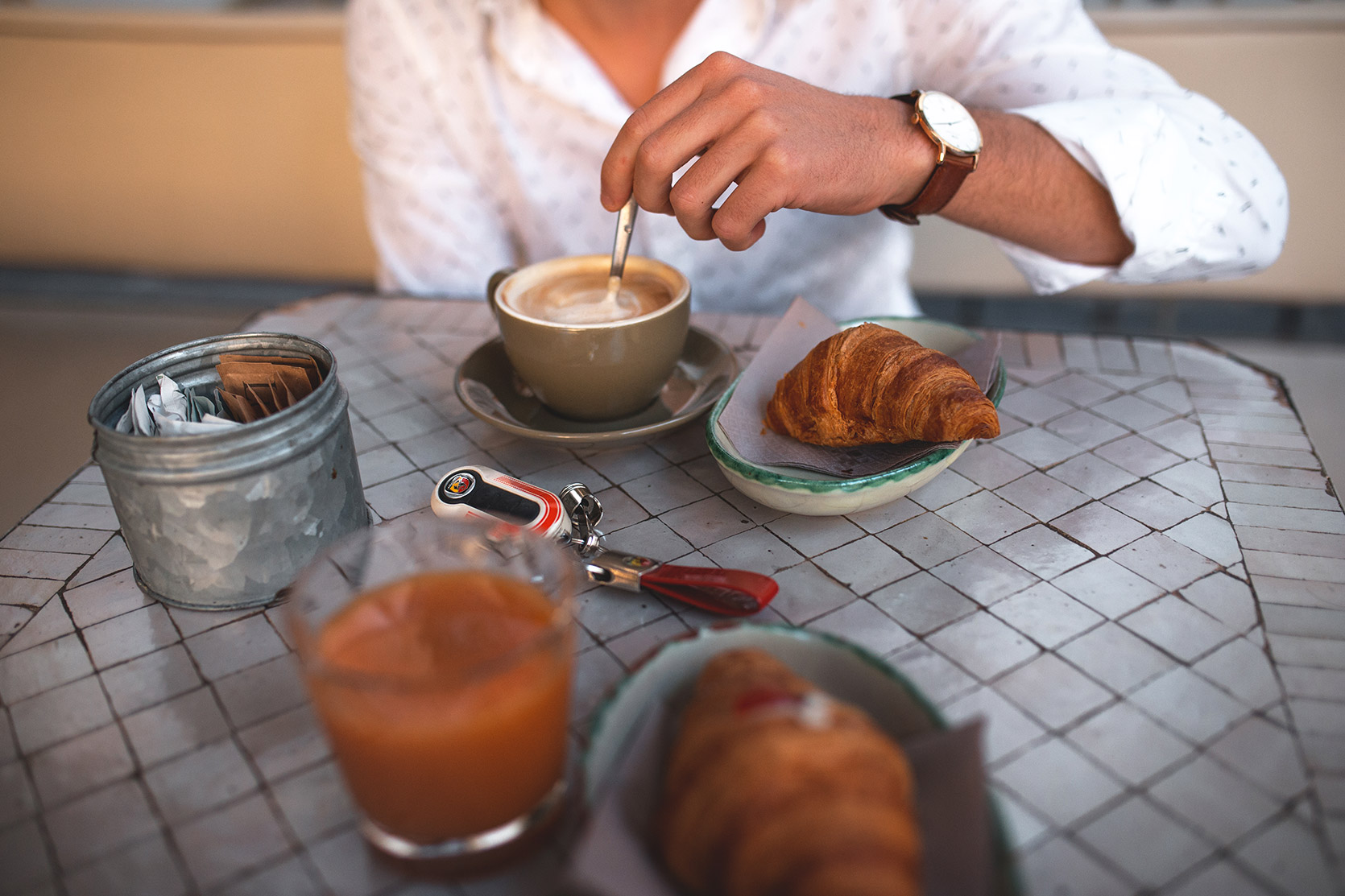 Breakfast at Galleria d'Arte Moderna in Milano