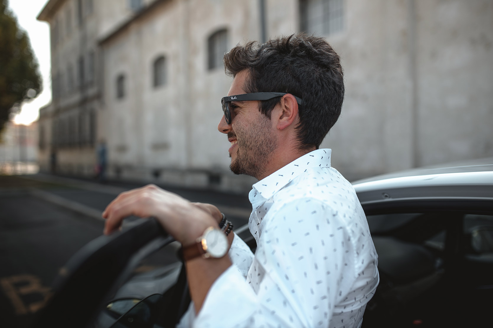 Owner portrait near his Punto Evo Abarth Esseesse