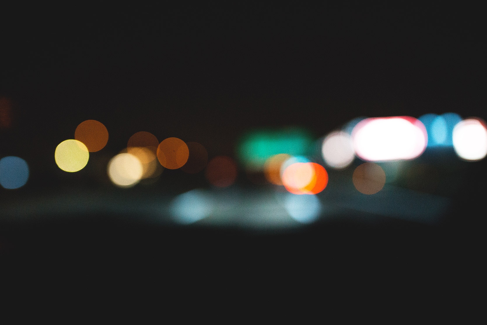 Traffic lights bokeh