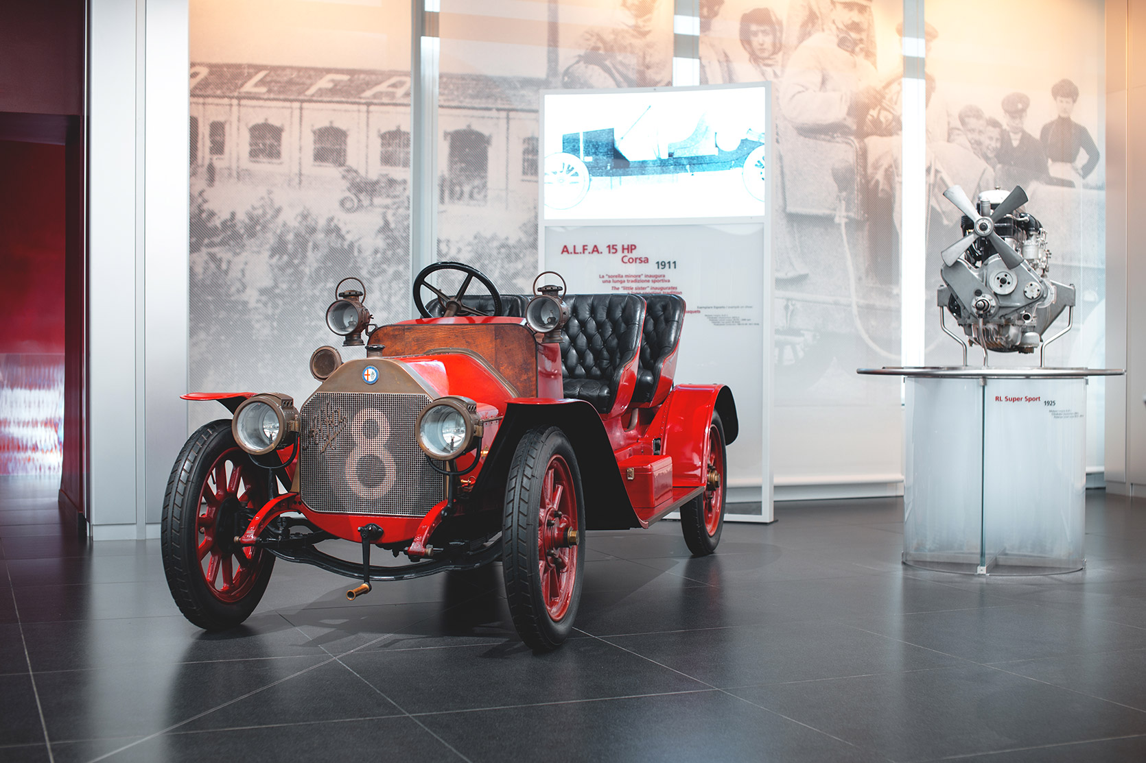 An Alfa Romeo 15HP Corsa at Alfa Romeo Museum