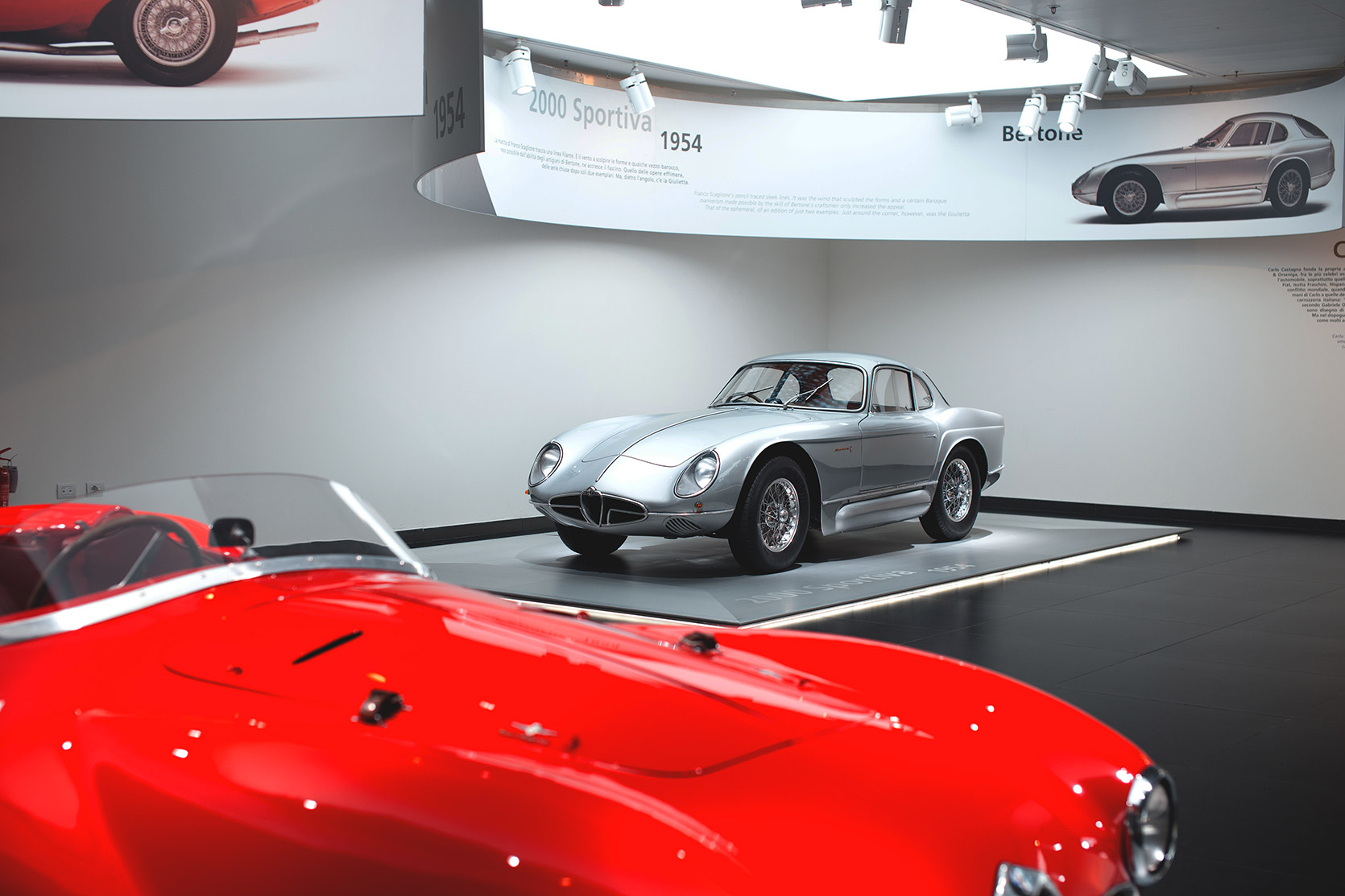 An Alfa Romeo 2000 Sportiva at Alfa Romeo Museum
