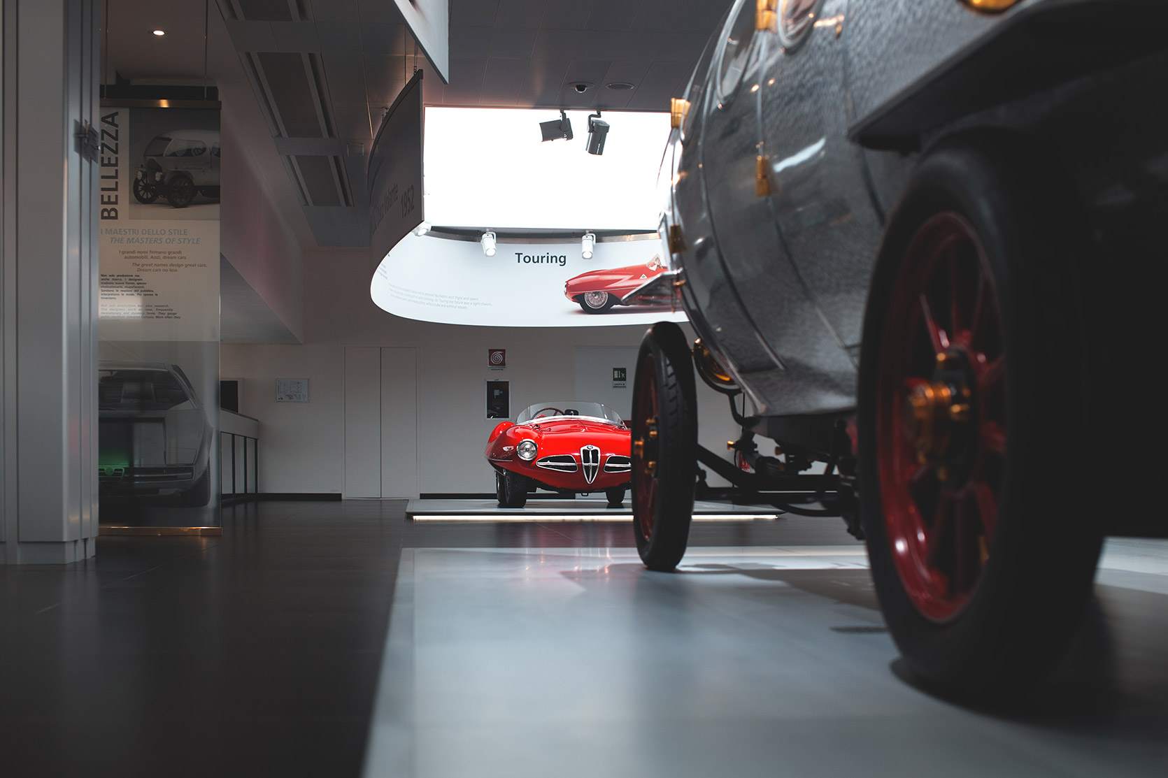 An Alfa Romeo C52 Discovolante frontend at Alfa Romeo Museum