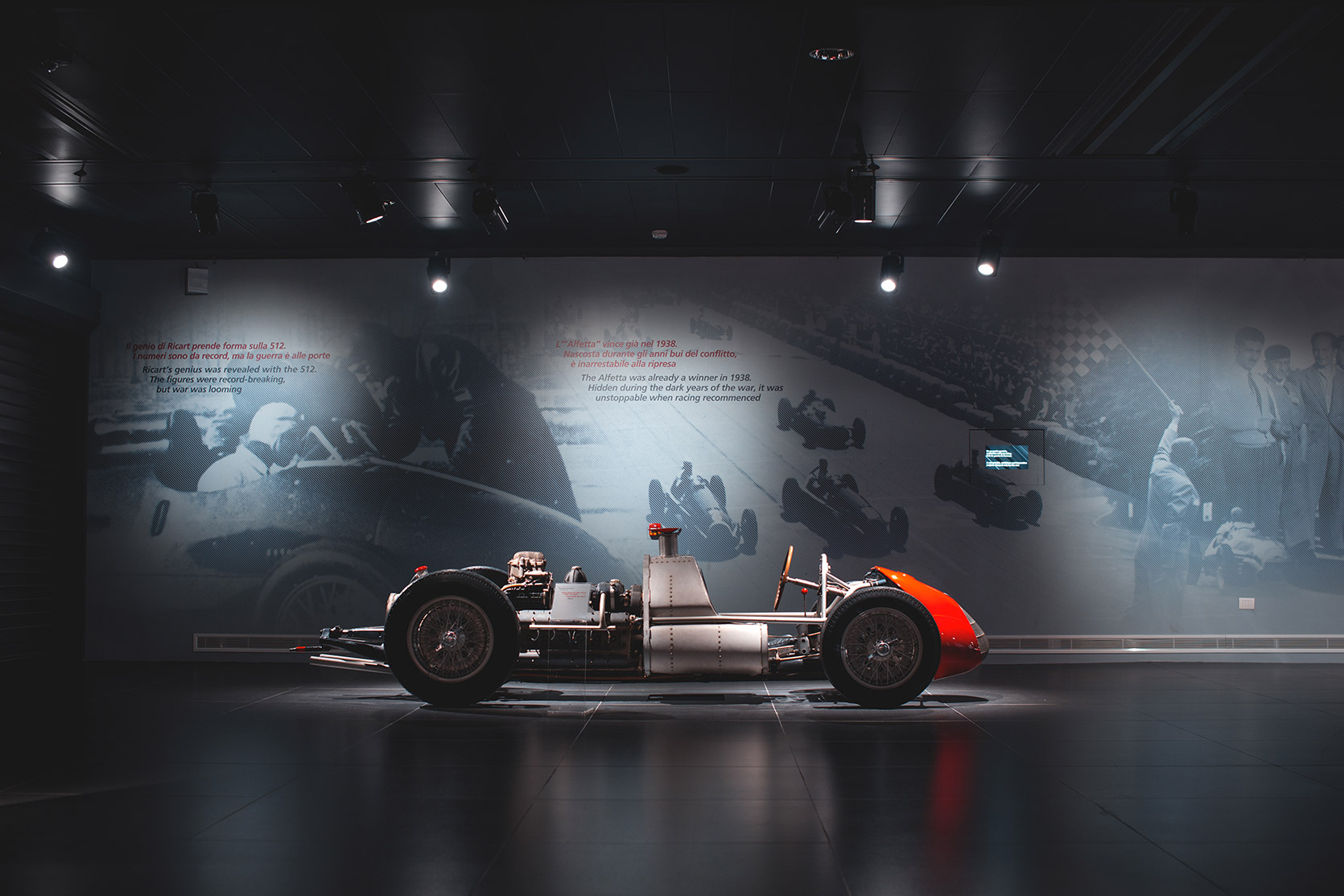 An Alfa Romeo GP Tipo 512 at Alfa Romeo Museum