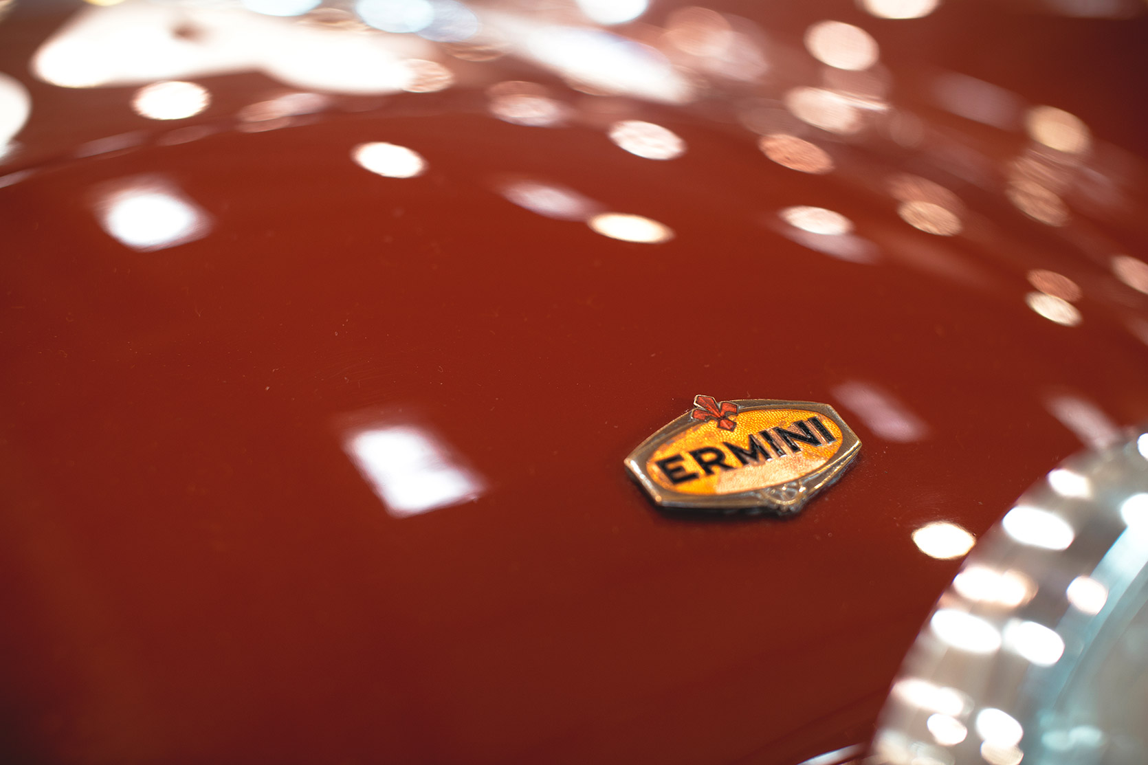 The Ermini Badge on the 1100 Sport hood