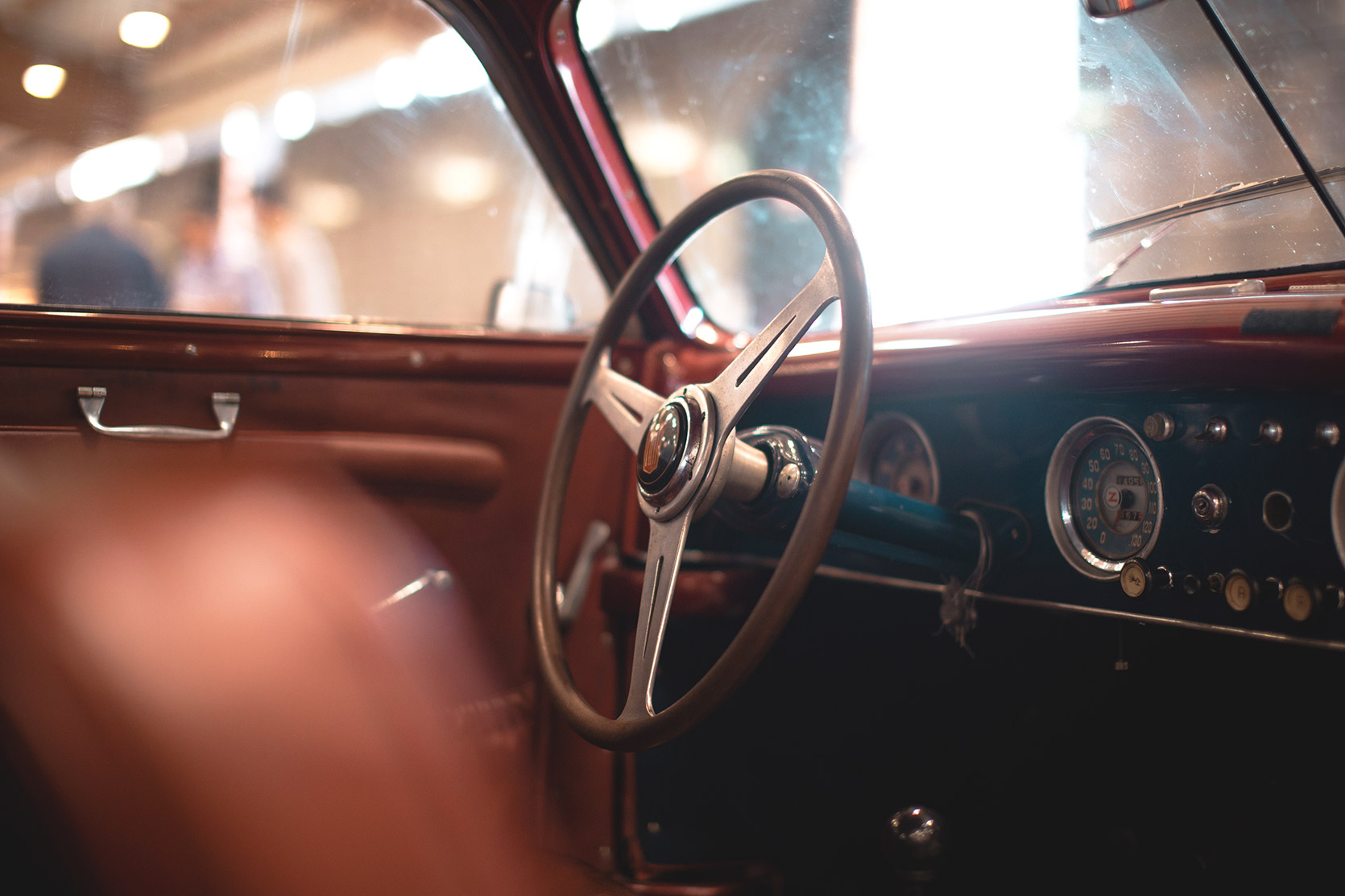 Interior of the Fiat 1100 Coupè Zagato