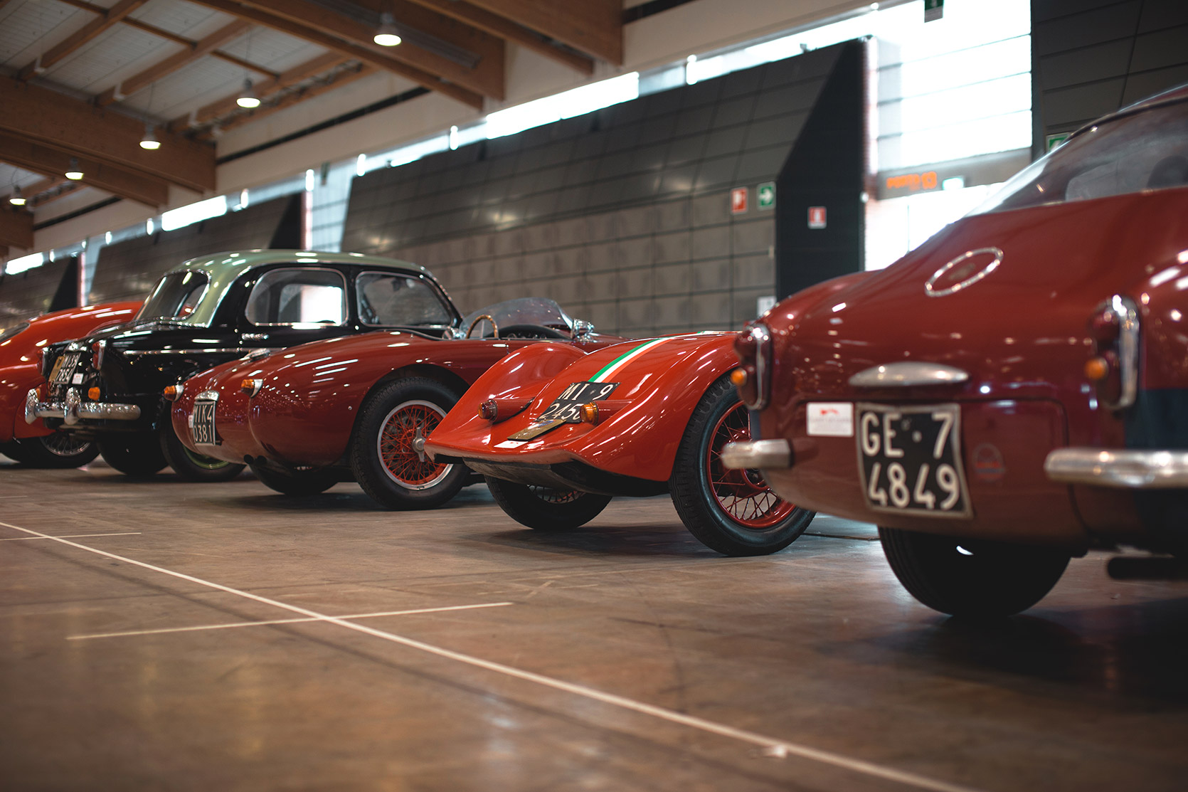 Classic Car Charter at Mille Miglia checks with their seven cars
