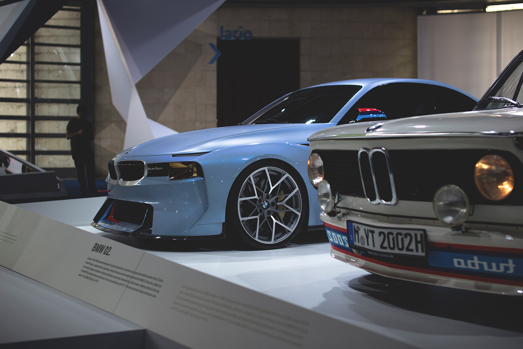 The BMW 2002 Hommage in the BMW exhibition at Concorso d'Eleganza Villa d'Este