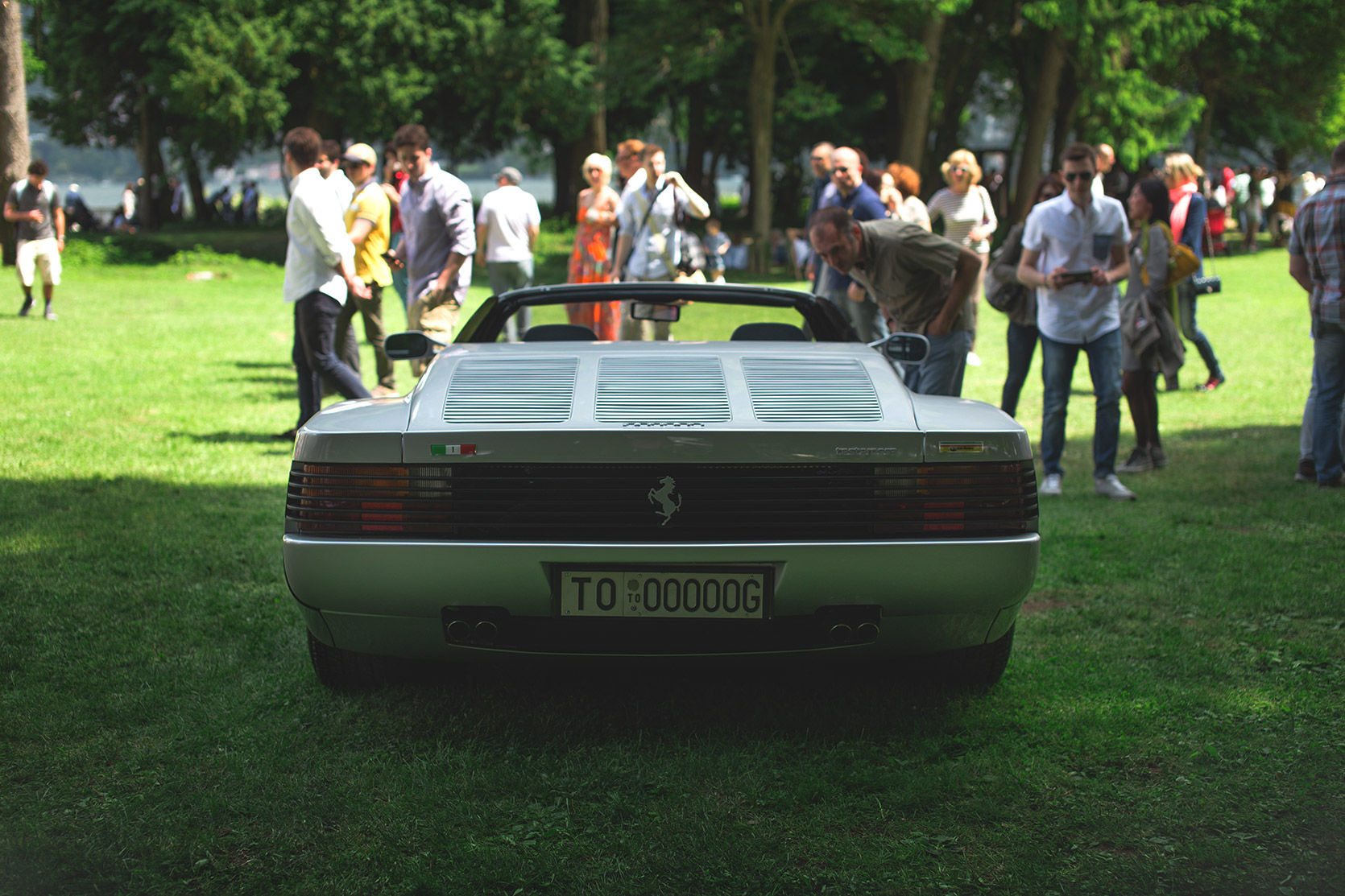 The rare Ferrari Testarossa Spider at Concorso d'Eleganza Villa d'Este