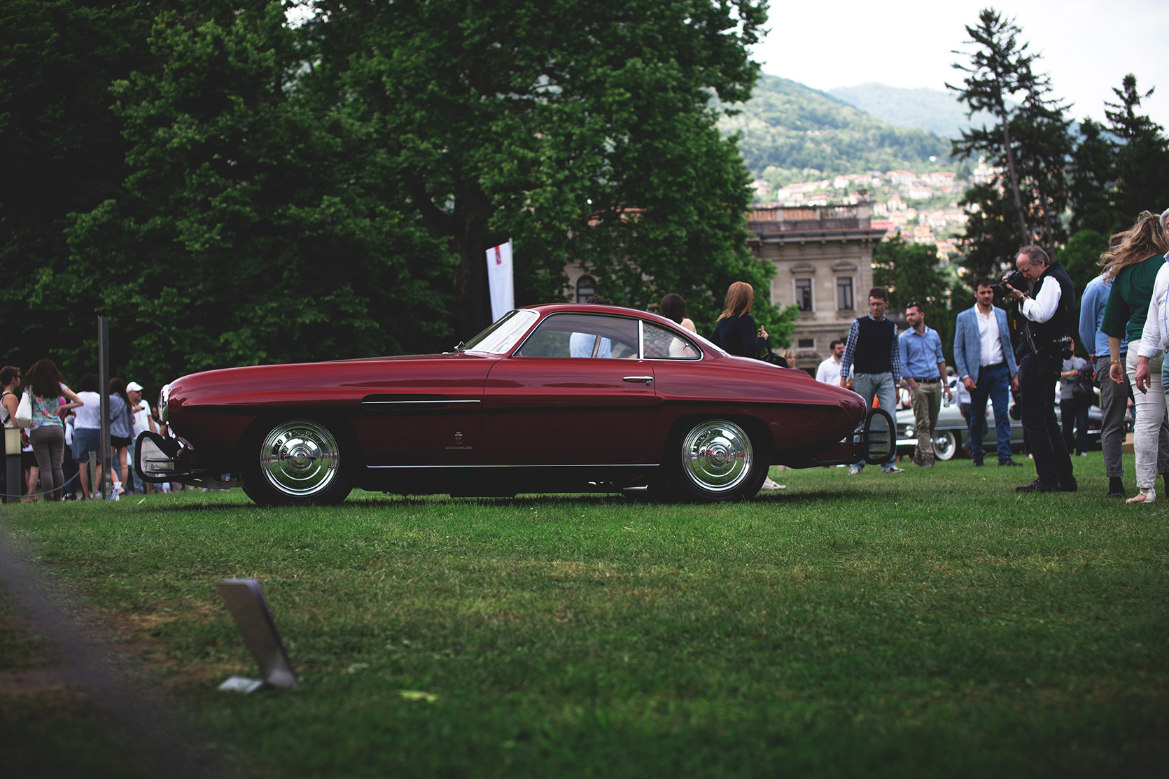 A Fiat 8V Supersonic of 1954 at Concorso d'Eleganza Villa d'Este
