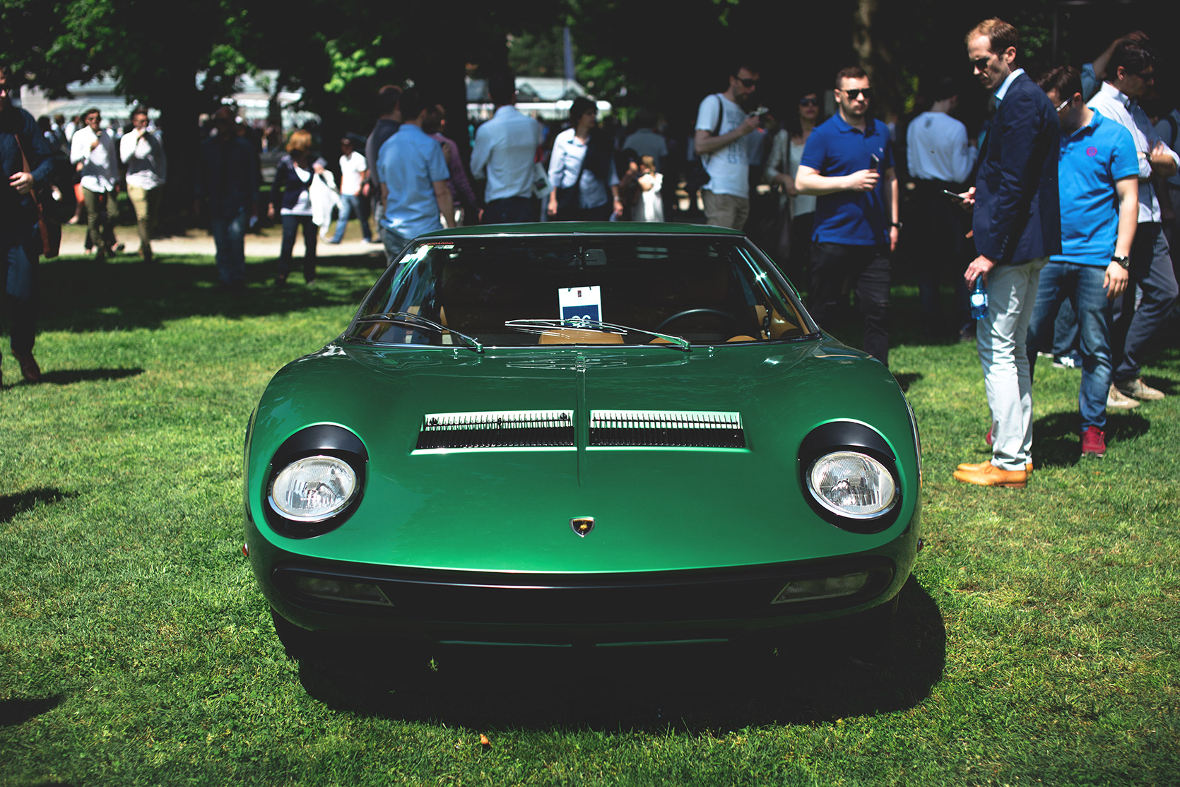 A Lamborghini Miura P400 SV of 1971 at Concorso d'Eleganza Villa d'Este