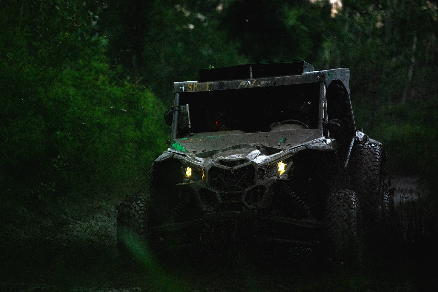 An ATV in the mud at Italian Baja