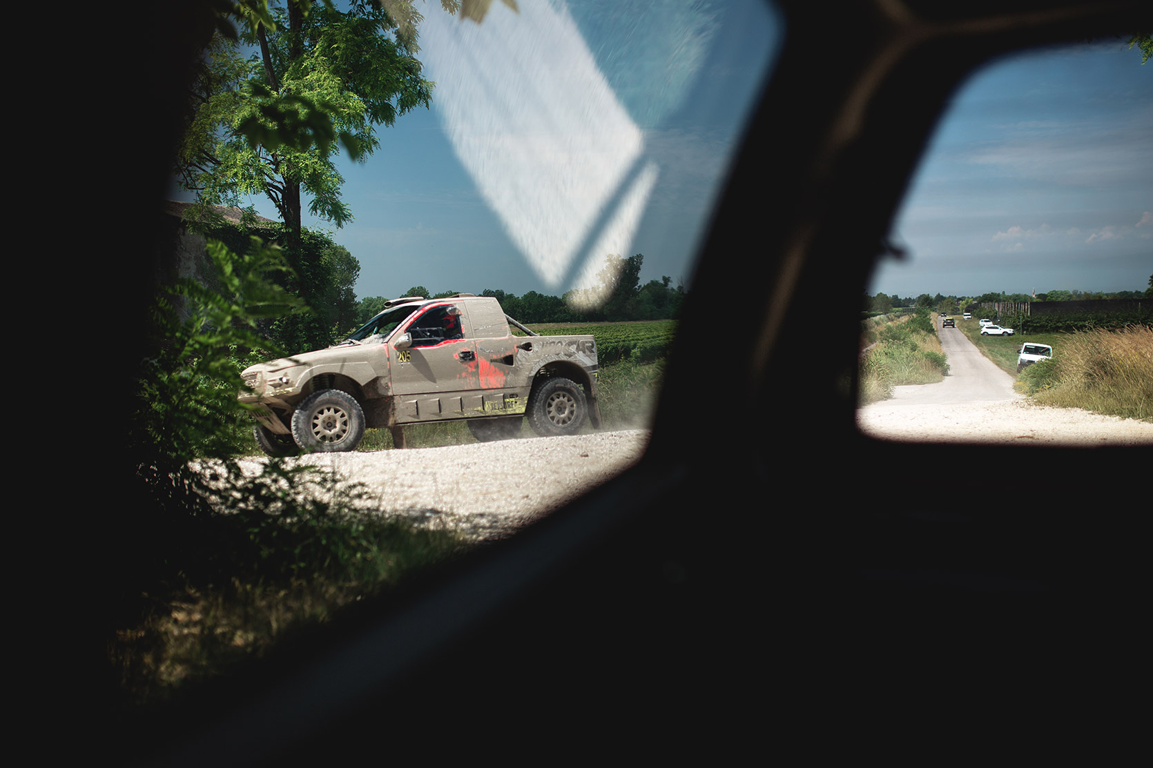 Martin Prokop Ford Raptor F150 going to the shakedown at Italian Baja