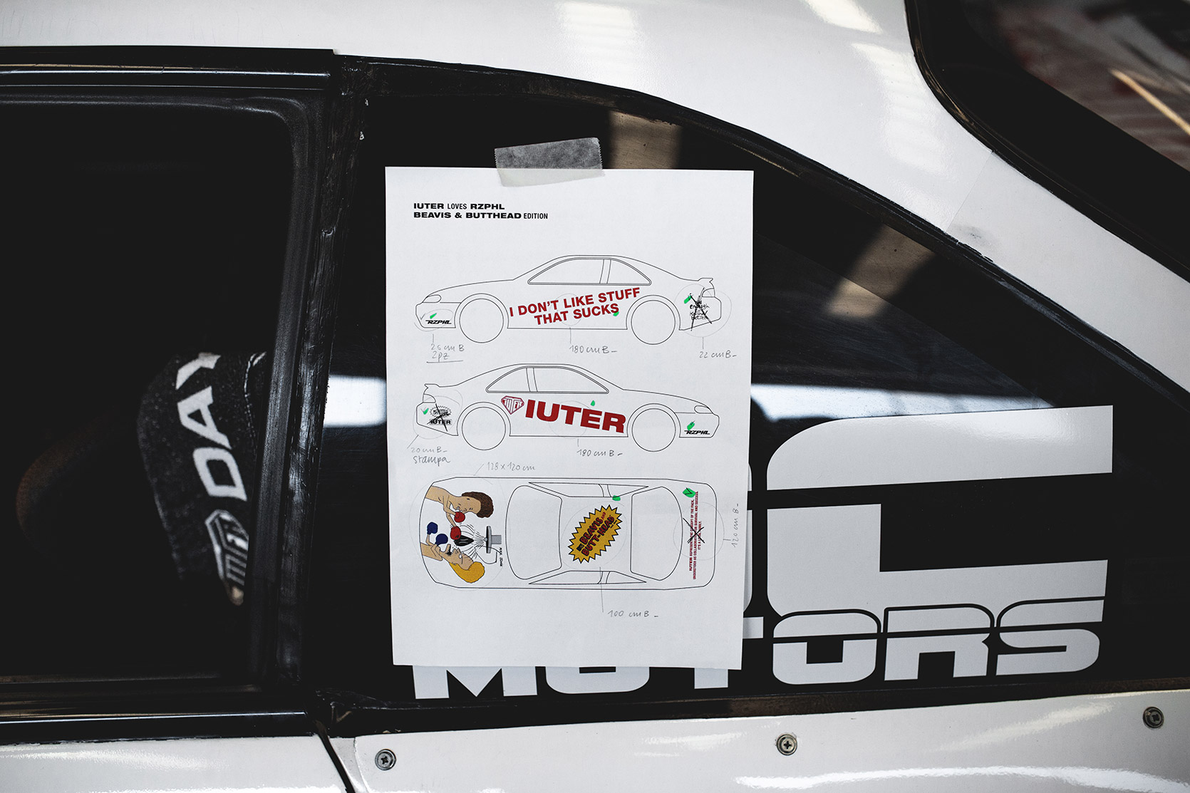MH application graphics plan on Rizphel's Nissan Silvia S14