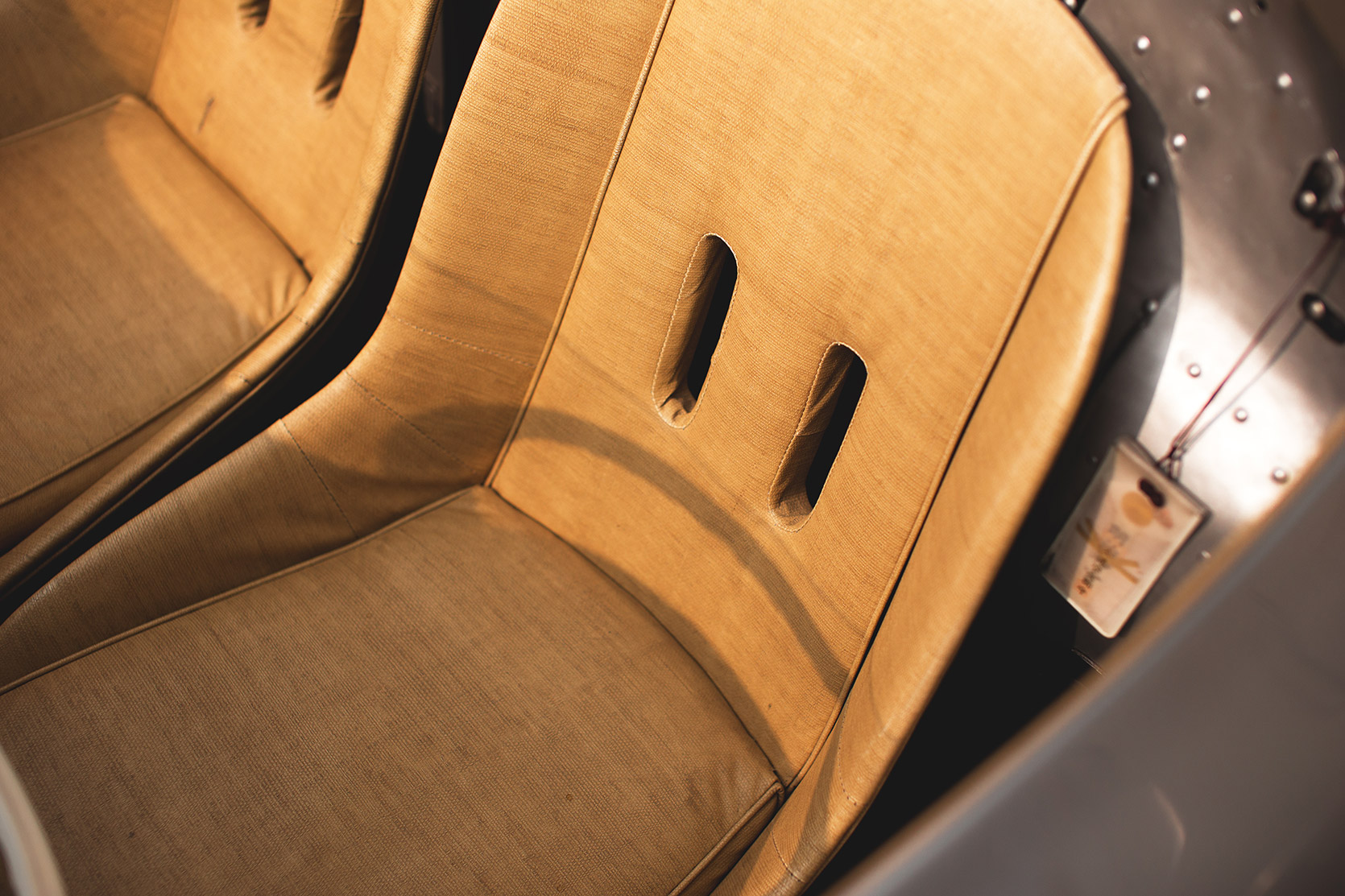 A pair of seats of a Porsche 550 RS at Vernasca Silver Flag