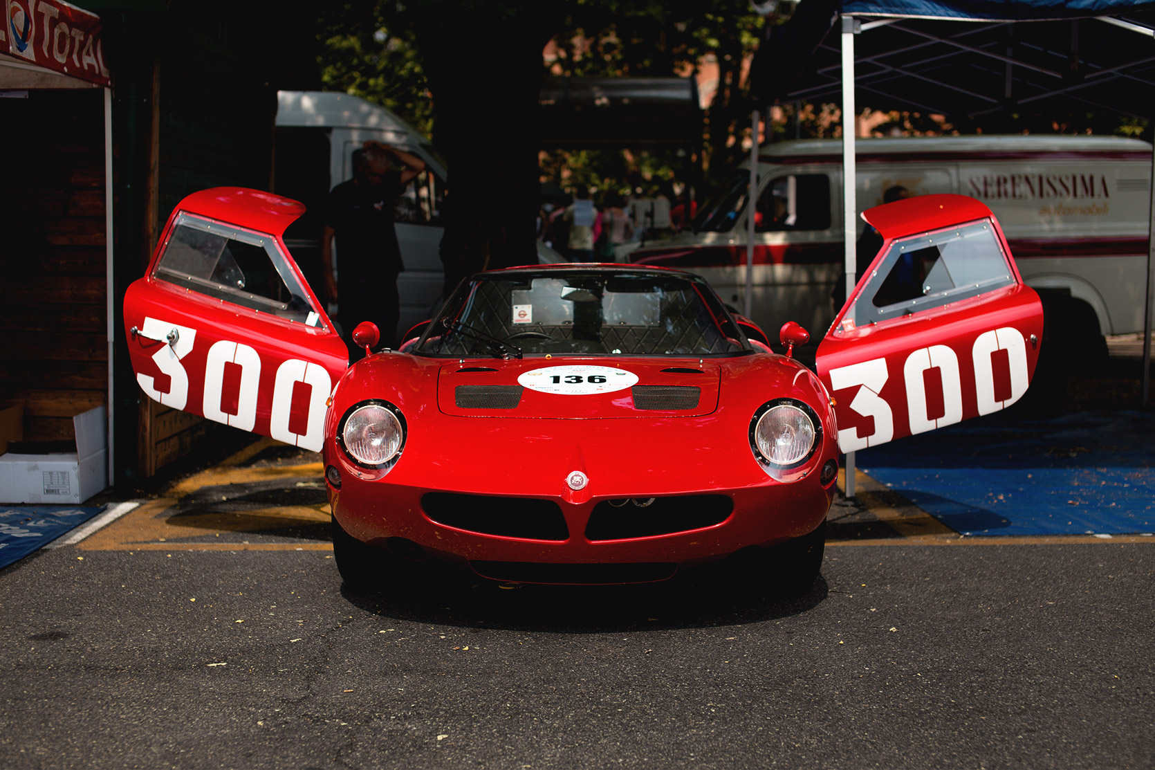A Serenissima Jet Competizione 308v with doors open at Vernasca Silver Flag